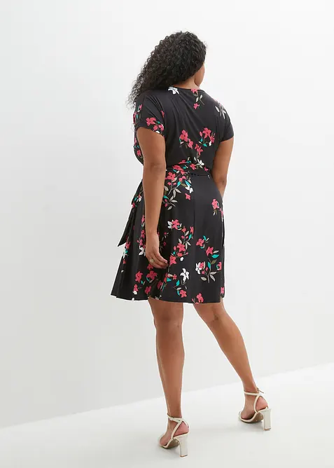 Abito in jersey con effetto a portafoglio, bonprix