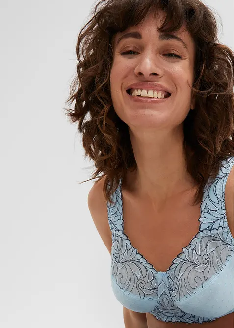 Reggiseno contenitivo senza ferretto con spalline imbottite, bonprix