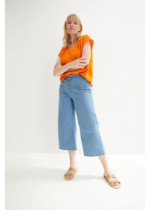 Top in mussola di puro cotone, bonprix