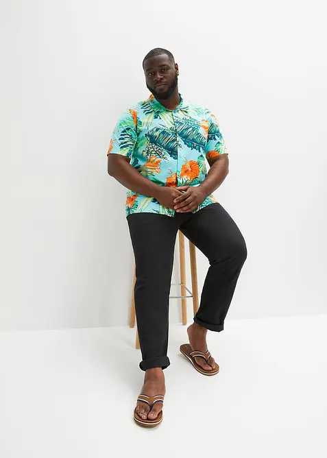 Camicia a maniche corte in puro cotone, bonprix