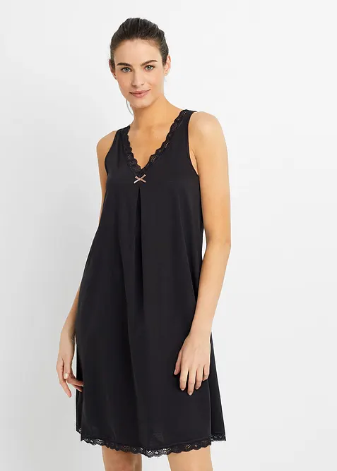 Camicia da notte corta in misto viscosa morbido, bonprix