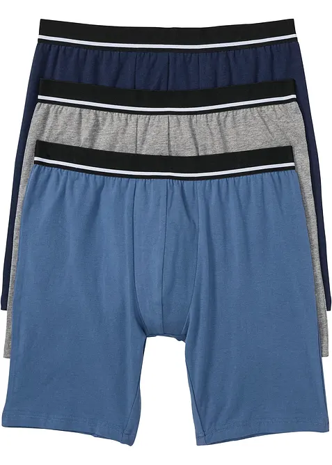 Boxer aderenti lunghi (pacco da 3), bonprix