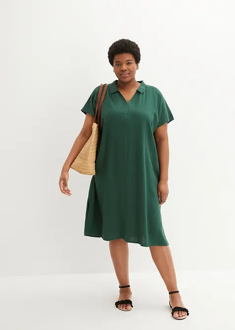 Caftano in misto lino e viscosa leggero, bonprix