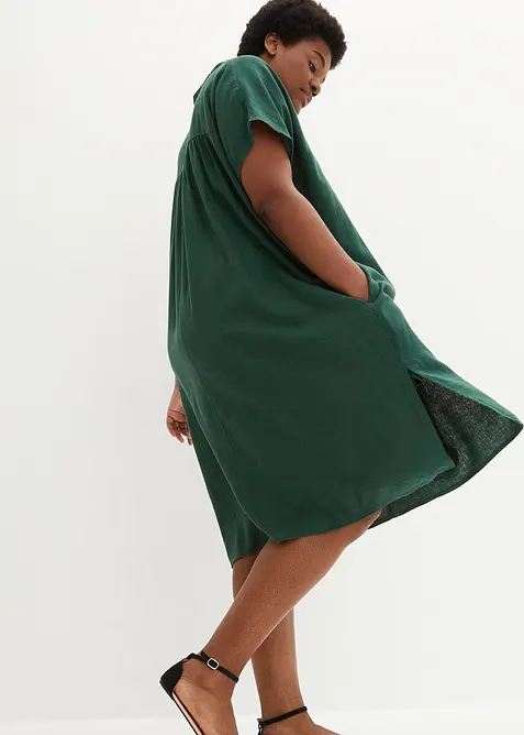 Caftano in misto lino e viscosa leggero, bonprix