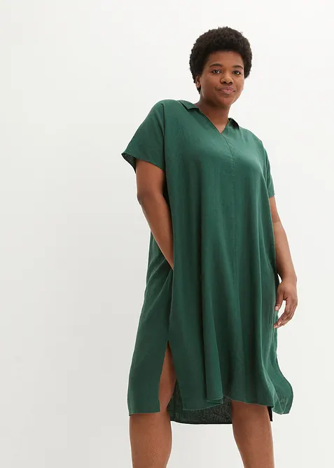 Caftano in misto lino e viscosa leggero, bonprix