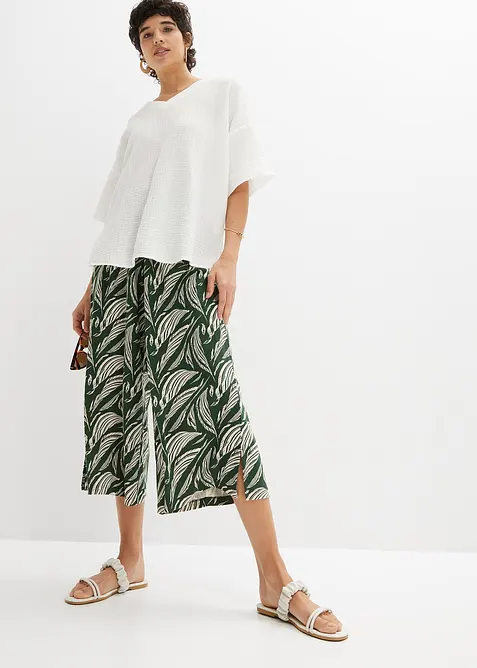 Pantaloni in jersey di misto viscosa e cotone, bonprix