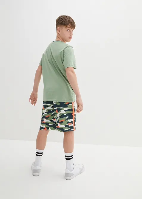 T-shirt e pantaloni corti in puro cotone (set 2 pezzi), bonprix