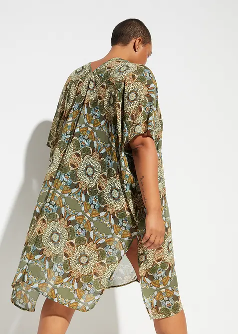 Abito da mare oversize in chiffon leggero, bonprix