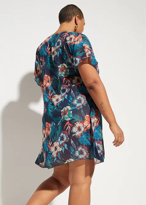 Tunica copricostume lunga in chiffon leggero, bonprix