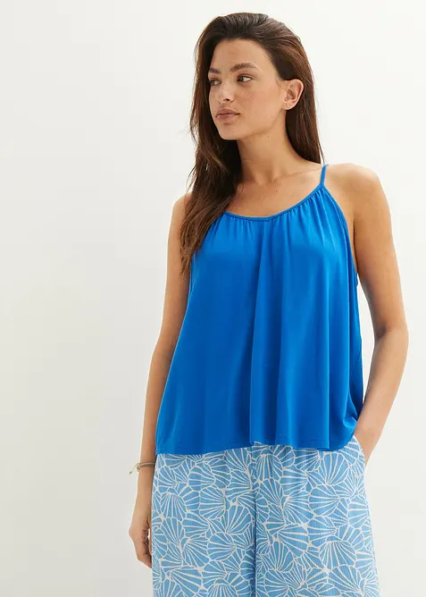 Top con spalline sottili in viscosa fluente, bonprix