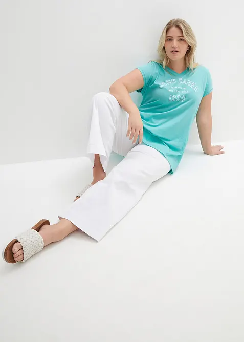 Maglia lunga in puro cotone biologico, bonprix