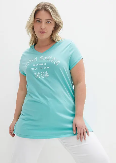 Maglia lunga in puro cotone biologico, bonprix