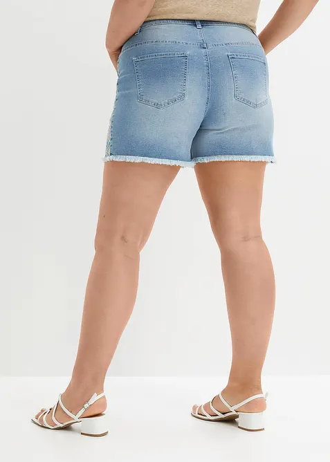 Shorts di jeans, vita media, bonprix