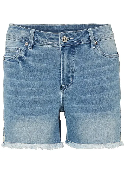 Shorts di jeans, vita media, bonprix