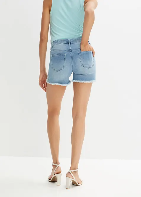 Shorts di jeans, vita media, bonprix