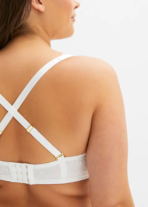 Reggiseno a balconcino multiway con ferretto in poliammide riciclata, bonprix