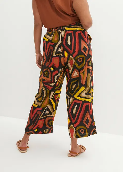 Pantaloni culotte in viscosa fluente, bonprix