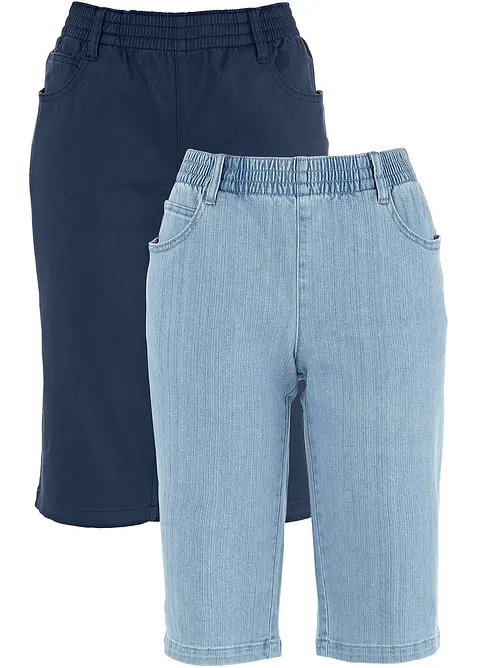 Bermuda elasticizzati (pacco da 2), bonprix