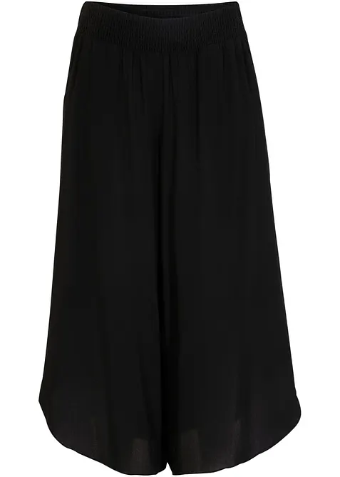 Pantaloni culotte al polpaccio in viscosa, bonprix