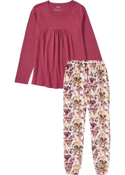 Pigiama in puro cotone biologico, bonprix