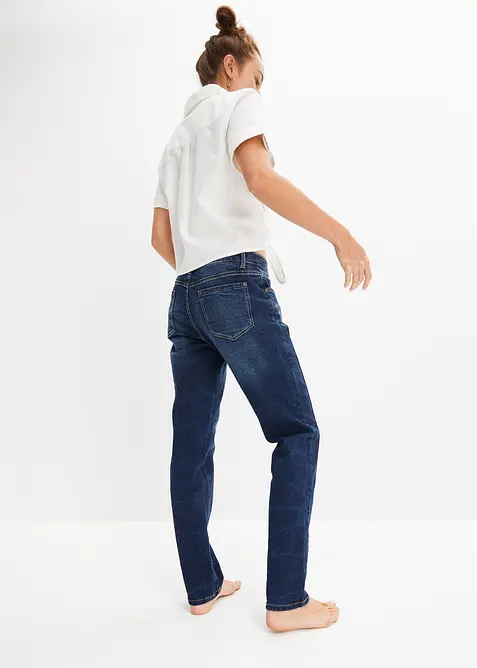 Jeans straight, vita media, bonprix