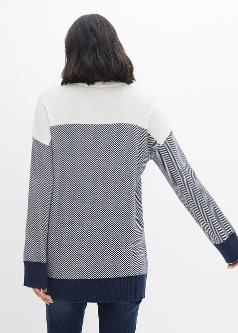 Maglione lungo casual, bonprix