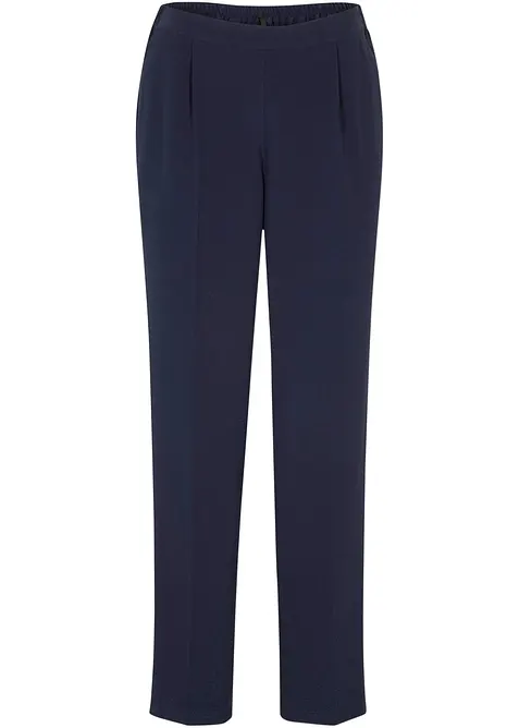 Pantaloni con elastico in vita e piega stirata, bonprix