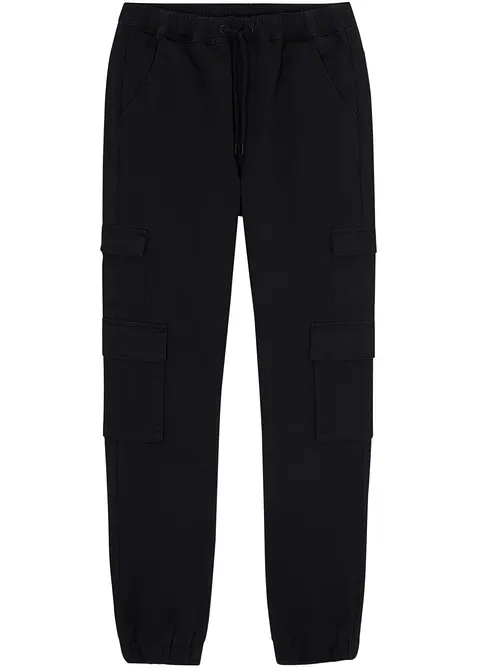Pantaloni cargo elasticizzati con elastico in vita, regular fit, bonprix