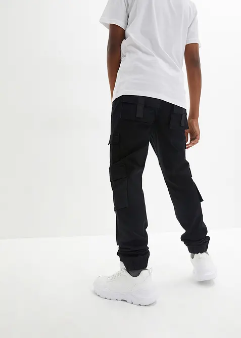 Pantaloni cargo elasticizzati con elastico in vita, regular fit, bonprix