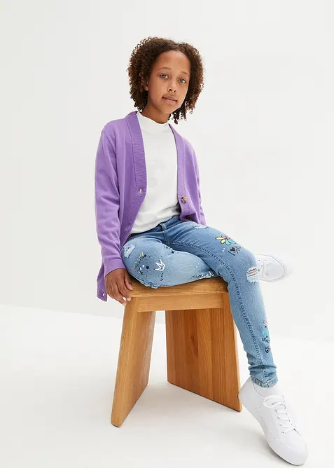 Jeans skinny, vita media, bonprix