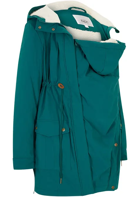 Cappotto prémaman imbottito 3 in 1 di media pesantezza con inserto babywearing, bonprix