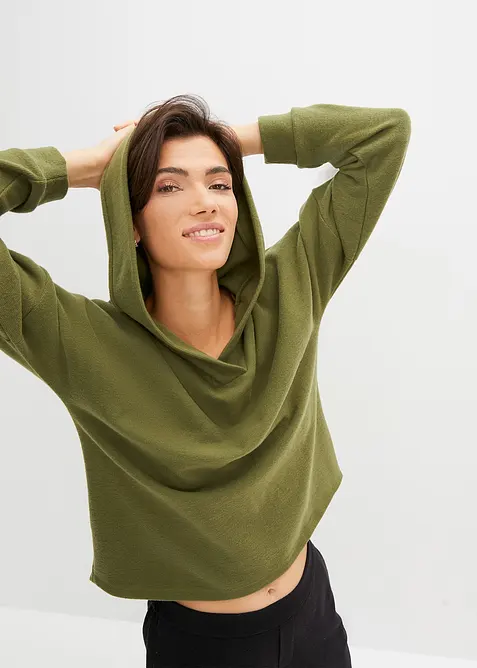 Felpa con cappuccio, regular fit, bonprix