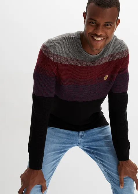 Maglione in filato fine con colori sfumati, bonprix