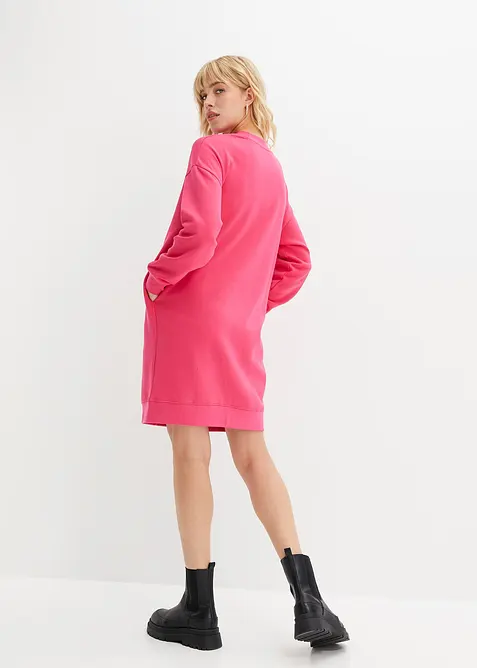 Abito oversize in morbida felpa di misto cotone, bonprix