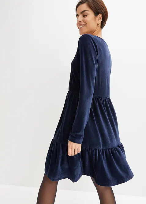 Miniabito in velluto elasticizzato, bonprix