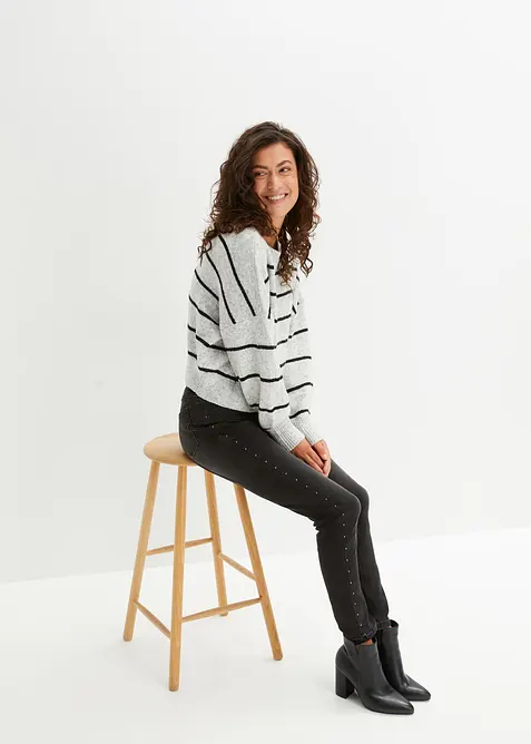 Maglione oversize a righe, bonprix