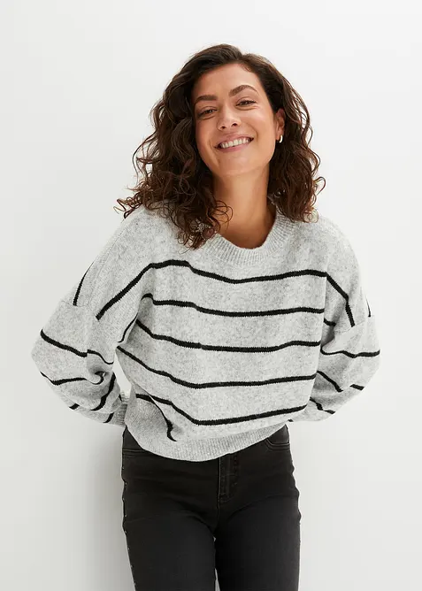 Maglione oversize a righe, bonprix