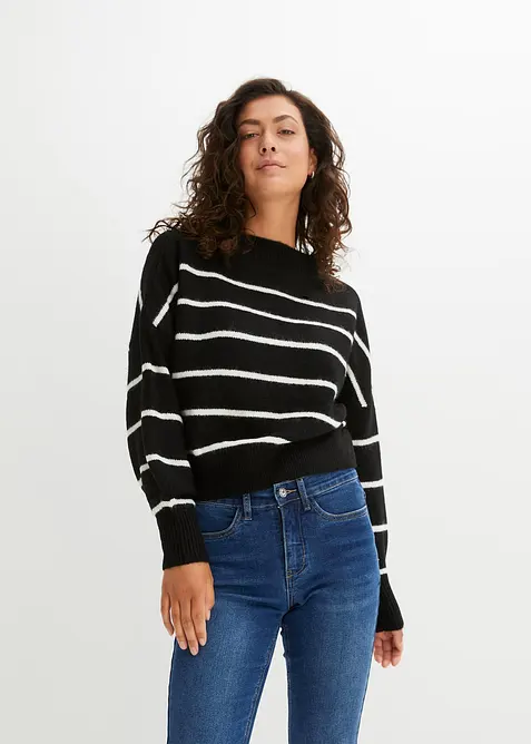 Maglione oversize a righe, bonprix