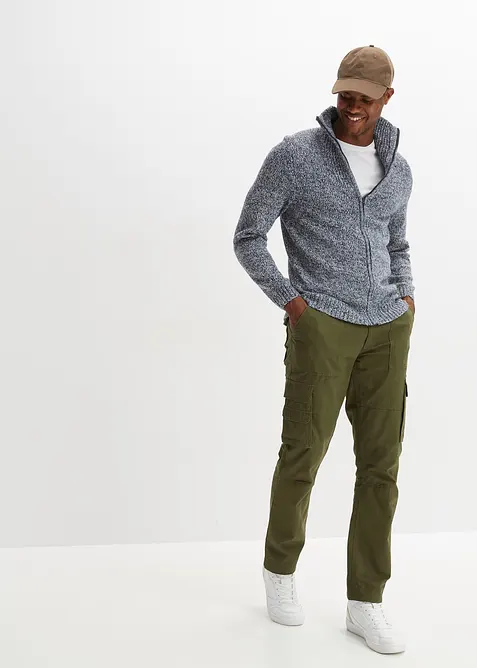 Cardigan con colletto dritto, bonprix