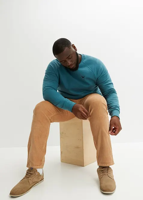 Felpa con poliestere riciclato e maniche a raglan, bonprix