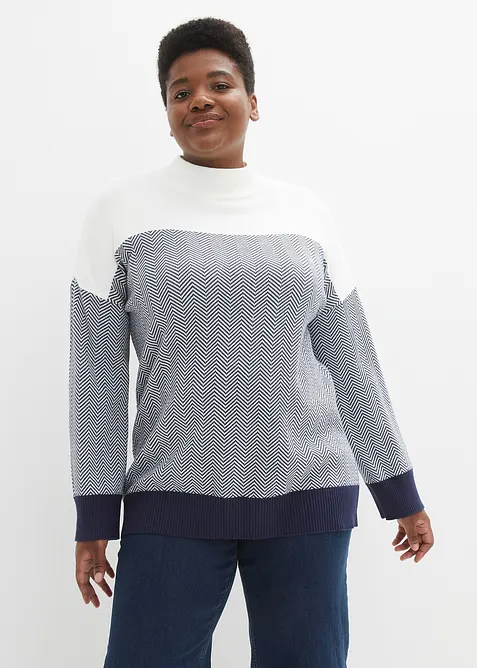 Maglione lungo casual, bonprix