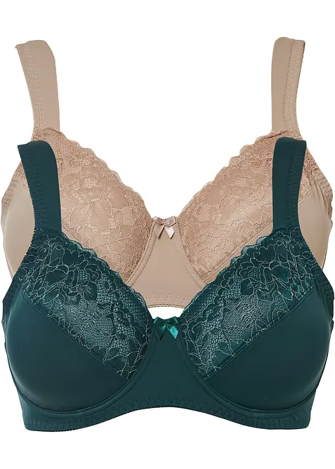 Reggiseno minimizer con spalline imbottite  (pacco da 2), bonprix