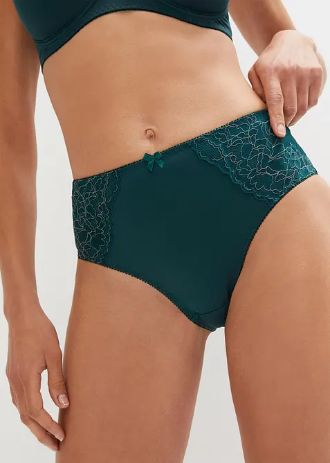 Slip alto con pizzo delicato (pacco da 2), bonprix