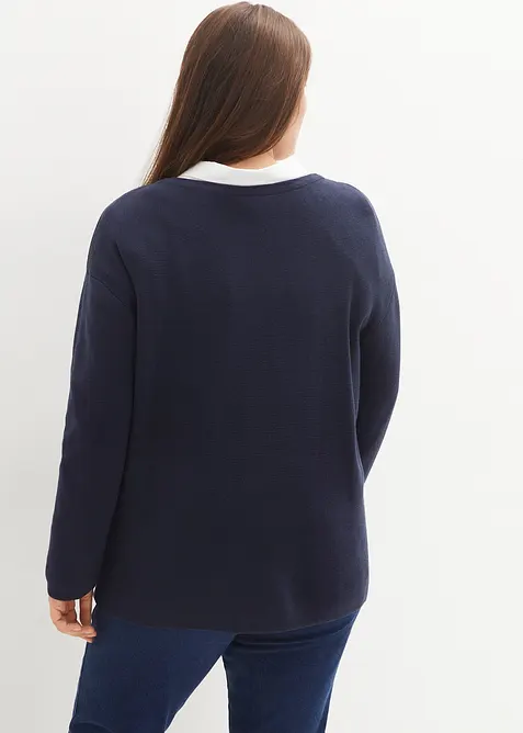 Cardigan a coste Milano, bonprix