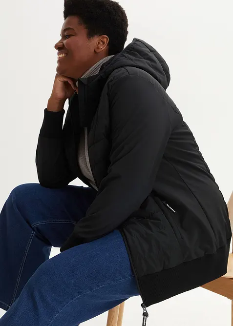 Giacca trapuntata ibrida indrorepellente in materiale misto, bonprix