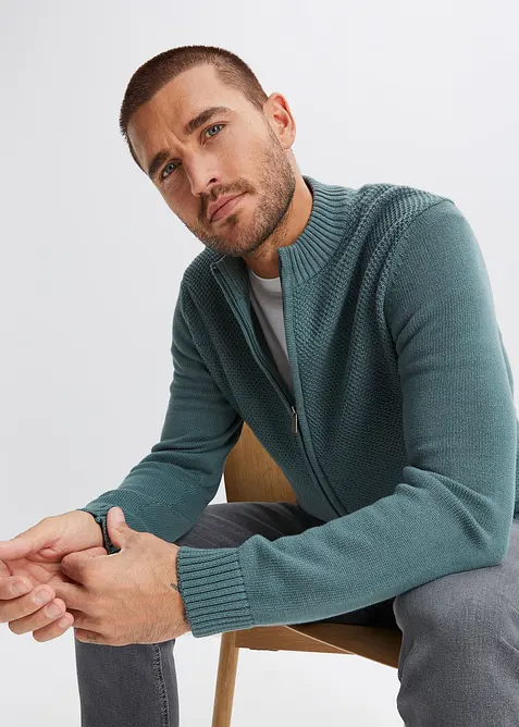 Cardigan in filato fine di puro cotone, bonprix