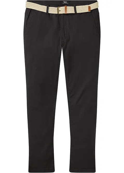 Pantaloni chino comodi in vita con cintura regular fit, straight, bonprix