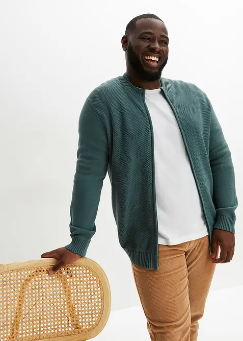 Cardigan in filato fine di puro cotone, bonprix