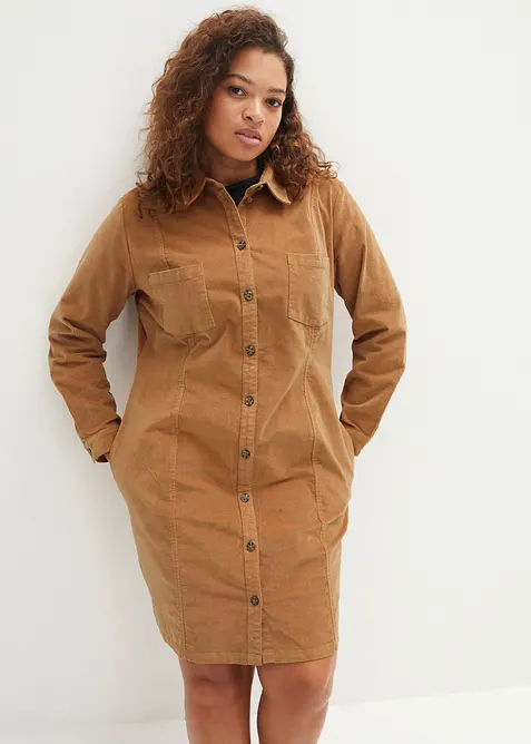 Abito in velluto elasticizzato, bonprix