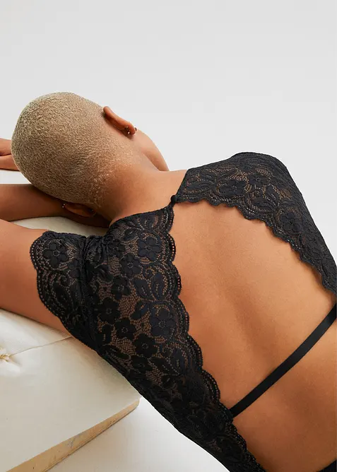 Body in velluto senza ferretto, bonprix